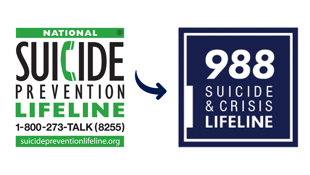 National Suicide Prevention Lifeline. 1-800-273-TALK (8255). SuicidePreventionLifeline.org. 988: Suicide and Crisis Lifeline.