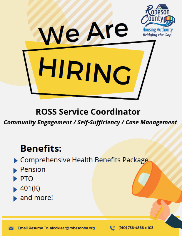 ROSS Coordinator flyer. All information as listed below.